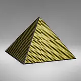 Roy Lichtenstein, Pyramid, 1968, screenprint on board