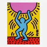 Keith Haring, International Youth Year, 1985, lithograph in colors on Arches