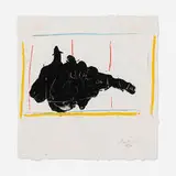 On Stage by Robert Motherwell, 1983, lithograph in colors on TGL handmade paper, sold Oct 2022