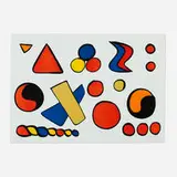 Alexander Calder, Composition aux formes Geometriques, 1965, lithograph in colors