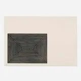 Tomlinson Court Park (from the Black Series I) by Frank Stella, 1967, lithograph on J. Barcham Green, sold Oct 2022