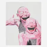 Yue Minjun, Untitled (Smile-ism No. 14), 2006, lithograph in colors