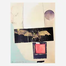 Rays by Robert Rauschenberg, 1973, offset lithograph and screenprint in colors, sold Oct 2022