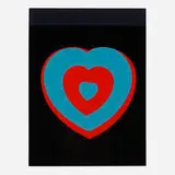 Marcel Duchamp, Coeurs Volants (Fluttering Hearts), screenprint in colors