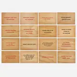 Jenny Holzer, Truisms (sixteen postcards), screenprint on wood