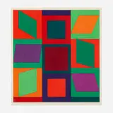 Victor Vasarely, Korund (from the Lapidaire portfolio), 1968, screenprint in colors