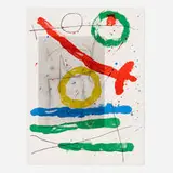 Cartons (from Derrière le Miroir) by Joan Miró, 1965, lithograph in colors, sold Oct 2022