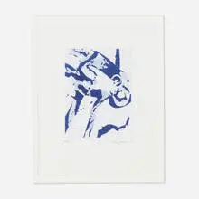 Untitled (SFE-048) by Sam Francis, 1987, aquatint in colors on BFK Rives, sold Oct 2022