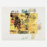 Robert Rauschenberg, Yellow Body, 1971, offset lithograph in colors