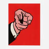 Roy Lichtenstein, Finger Pointing (from the The New York Collection for Stockholm portfolio), 1973, screenprint in colors