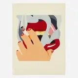 Tom Wesselmann, Smoker (from the An American Portrait 1776-1976 portfolio), 1976, screenprint in colors on museum board