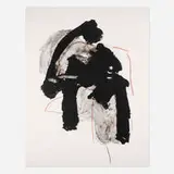 Calligraphy I by Robert Motherwell, 1989, lithograph in colors on Somerset mould-made, sold Oct 2022