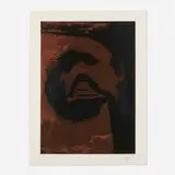 Robert Motherwell, Primal Sign V (copper), 1981, etching and aquatint in colors on Arches Cover