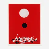 Crimson Ground by Adolph Gottlieb, 1972, screenprint in colors, sold Oct 2022