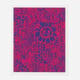 Madaski Flowers (C Pink) by Takashi Murakami, 2017, screenprint in colors, sold Oct 2022