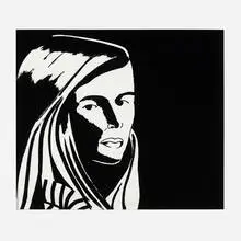 Alex Katz, Elizabeth 3, 2013, photoengraving and aquatint on Somerset Satin White
