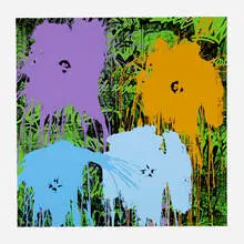 Flowarh$ by Thierry Guetta, 2021, screenprint in colors, sold Oct 2022