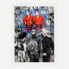 Playing Cowboy by Thierry Guetta, 2020, screenprint in colors, sold Oct 2022