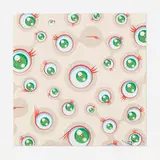 Jellyfish Eyes - Cream 4 by Takashi Murakami, 2001, offset lithograph in colors, sold Oct 2022