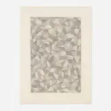 Sol LeWitt, Plate #03 (from the Complex Forms: A Set of Three Prints - B series), 1990, line etching on Akwara