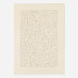 Sol LeWitt, Plate #01 (from the Complex Forms: A Set of Three Prints - B series), 1990, line etching on Akwara