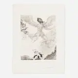 Icarus (from the Mythologie portfolio) by Salvador Dalí, 1963, etching and drypoint on Arches, sold Oct 2022