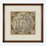 Gerardus Mercator, Septentrionalium Terrarum descriptio (Description of the Northern Lands) map, engraving with hand-coloring
