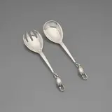 Georg Jensen, Blossom salad serving set, model 84
