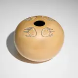 Virginia Gutierrez, Nambe vessel with bear paws