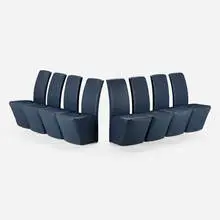 Eric Jourdain, Dining chairs from The Bridge, Bridgehampton, set of eight