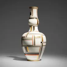 Ernst Böhm for Berlin, Large double-gourd vase, 1926, transfer-printed porcelain