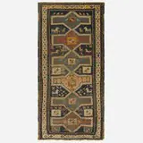 Caucasian, Sumak flatweave carpet, hand-woven wool