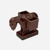 Coromandel production donkey paperweight by Arthur Conant for Rookwood Pottery, sold Mar 2026
