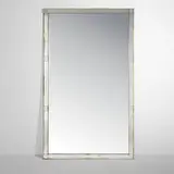 Venetian Style, Monumental mirror, c. 1955, etched and mirrored glass, lacquered wood