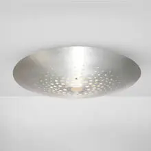 Moore Modern, Flying Saucer ceiling light, stainless steel, powder-coated steel, acrylic