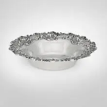 Bailey Banks & Biddle, Bowl with Rococo style flowers, scrolls and reticulation