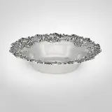 Bailey Banks & Biddle, Bowl with Rococo style flowers, scrolls and reticulation