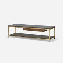coffee table by Paul McCobb, 1954, mahogany, marble, brass, sold Sep 2016