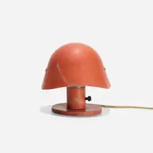 Sergeant Schultz table lamp by George Nelson & Associates, 1947, enameled aluminum, sold Sep 2016