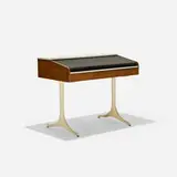 Roll Top desk, model 5496 by George Nelson & Associates, 1953, rosewood, enameled aluminum, laminate, sold Sep 2016
