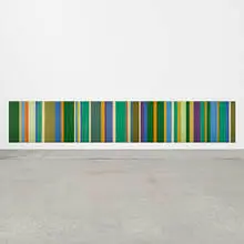 Alexander Girard, custom mural from the Irwin Union Bank & Trust Company, Columbus, IN, 1973, Alexander Girard fabric over wood