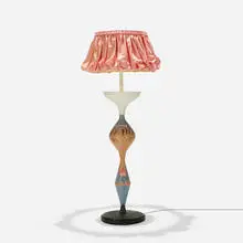 Golliwog lamp by Erwine & Estelle Laverne, 1961, painted aluminum, painted steel, upholstery, sold Sep 2016