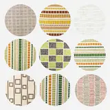 Angelo Testa, collection of nine fabric samples