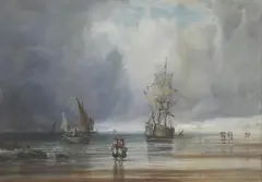 Edgar E. West, Untitled, watercolour and bodycolour 49 x 65cm (2)