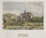 Eliza Ridley Sandys, Untitled, watercolour 17 x 24.5cm and 24.5 x 17cm