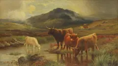 A. Farquharson, Untitled, oil on canvas 61.5 x 107.5cm