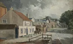 Cavendish Morton, Untitled, oil on board 24 x 38cm .