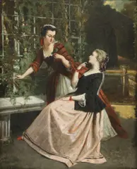 Auguste Serrure, Untitled, oil on panel 37 x 30cm