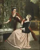 Auguste Serrure, Untitled, oil on panel 37 x 30cm
