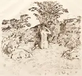 Childe Hassam, Wild Cherry Tree, 1918, lithograph on paper